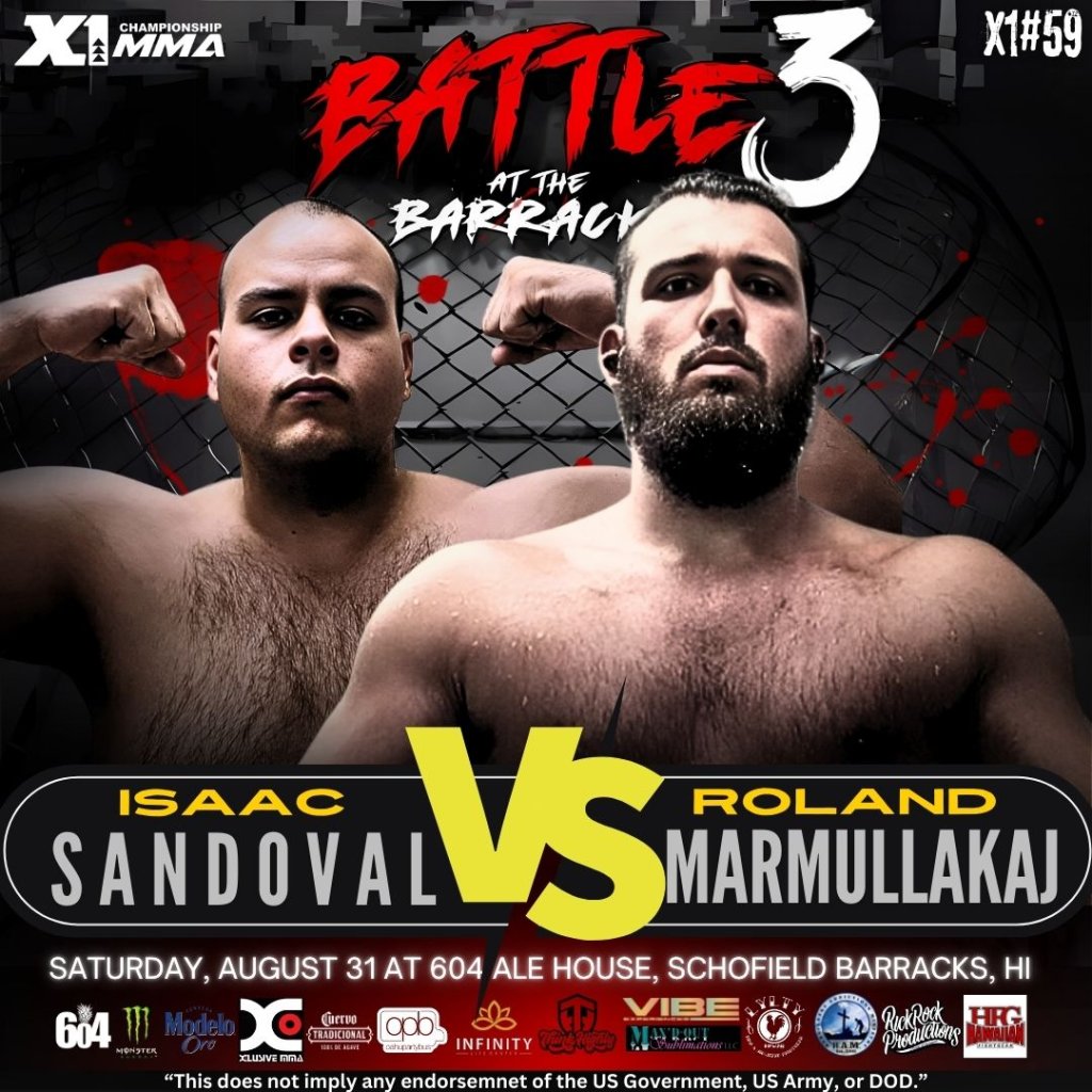 X1-59 Isaac Sandoval VS. Roland Marmullakaj