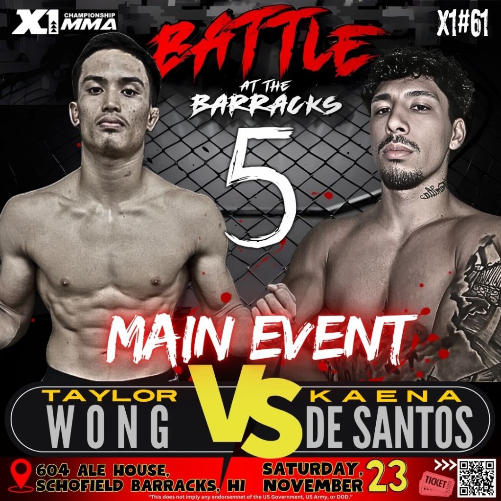 X1#61 Taylor Wong vs Kaena de Santos