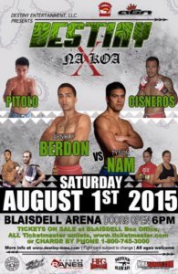 Live Local MMA in Hawaii Aug 1