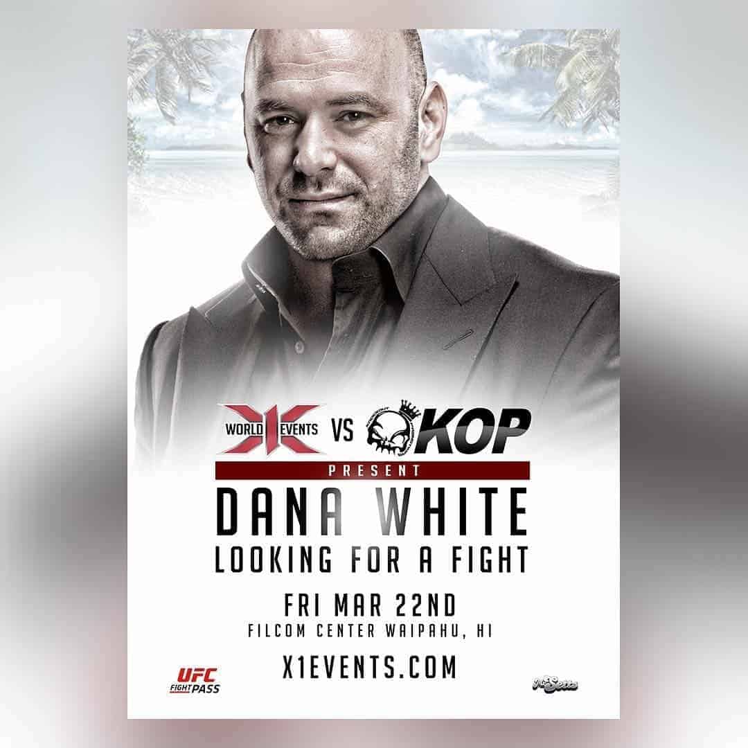 UFC, X1 and KOP Looking for a fight poster