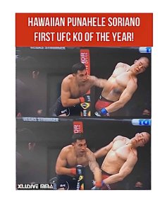 Hawaii MMA News UFC First KO of the Year from Hawaiian Punahele Soriano