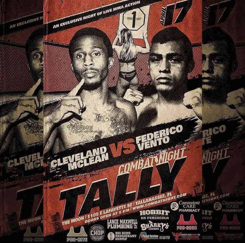 Federico Vento vs Cleveland Mclean at Combat Night Tally