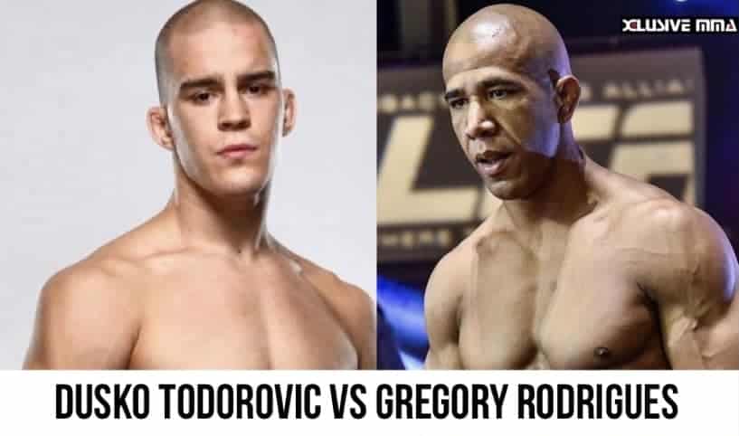 Gregory Rodrigues to face Dusko Todorovic