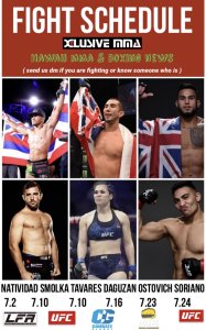 Hawaii MMA Fight Schdule