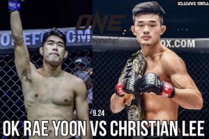 Christian Lee Rae Yoon Ok will headline One Championship on Sept 24
