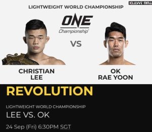 Hawaii Fight News: Christian Lee and Rae Yoon Ok set to headline One Championship card on September 24