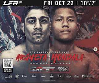 Rodney Mondala vs Dan Argueta LFA 116