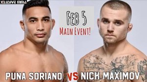 Punahele Soriano vs. Nick Maximov headlines UFC Fight Night on February 5, 2022