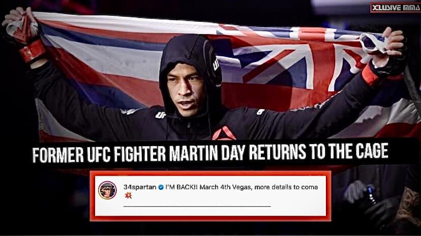 Martin Day returns