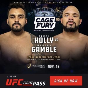 Cage Fury 115 Derek Holly vs. Marcus Gamble