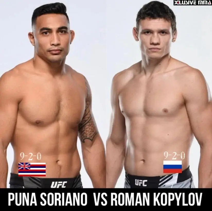 UFC Fight Night: Punahele Soriano vs. Roman Kopylov