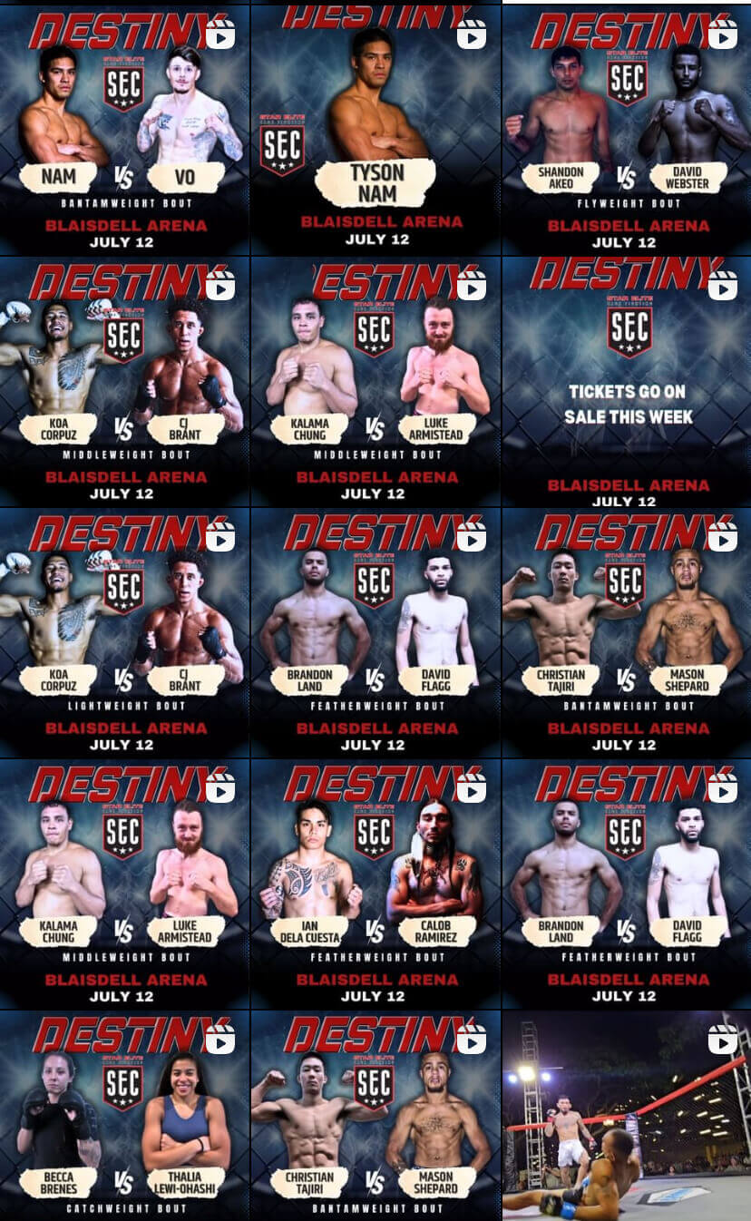 Destiny and Star Elite Cage Fighting MMA