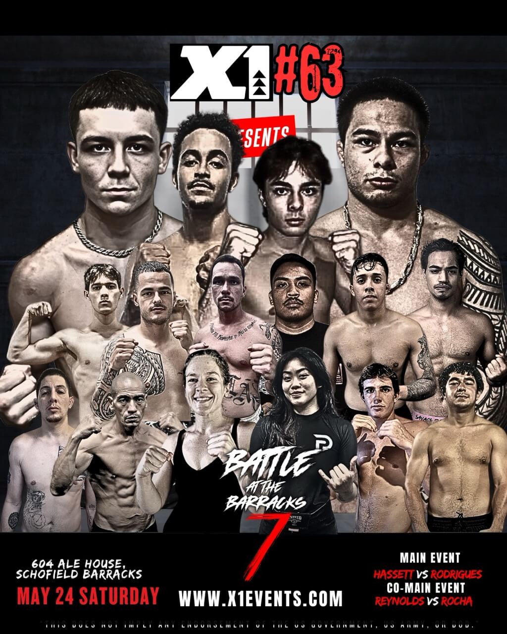 X-1 #63: Battle at the Barracks 7 Fight Results